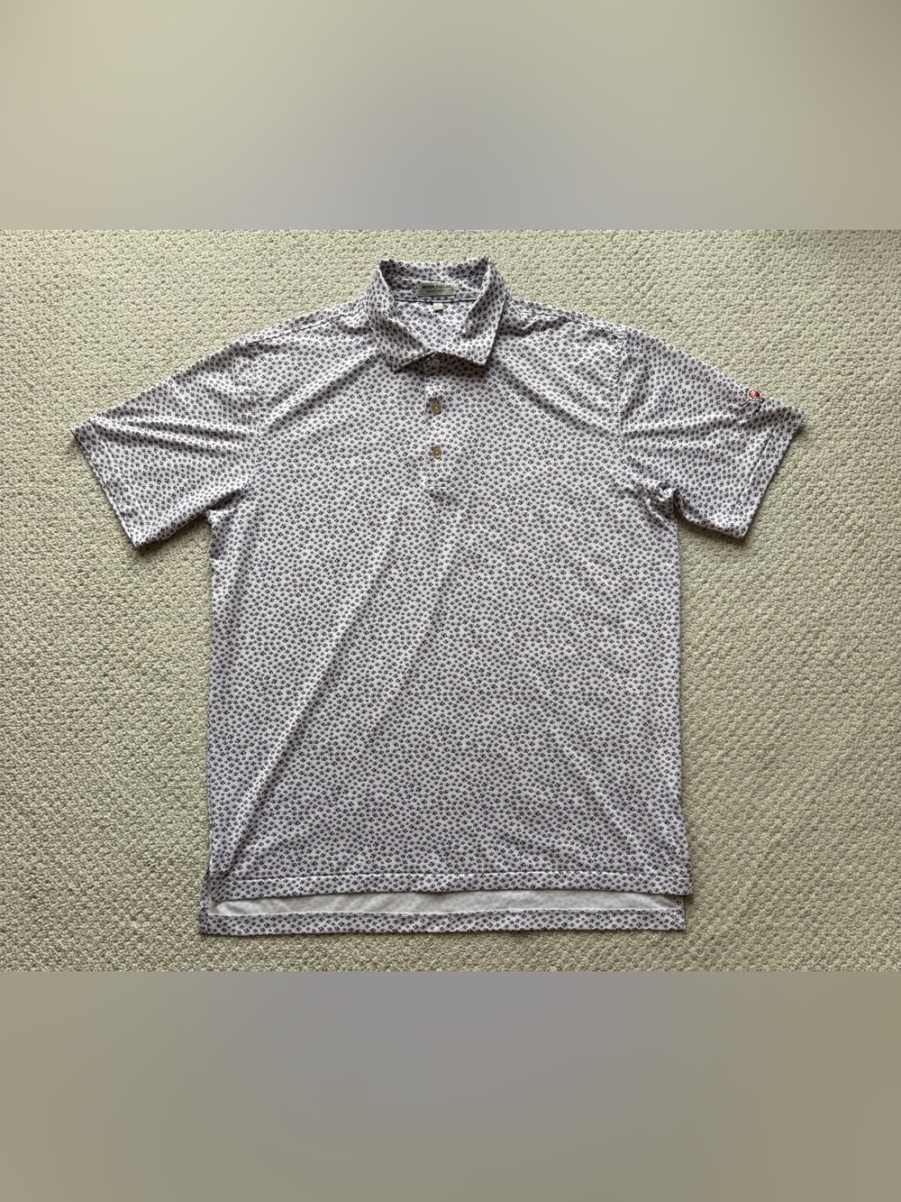 Peter Millar Golf Shirt Polo CS Summer Comfort Angry Anglers - L - Horseshoe Bay